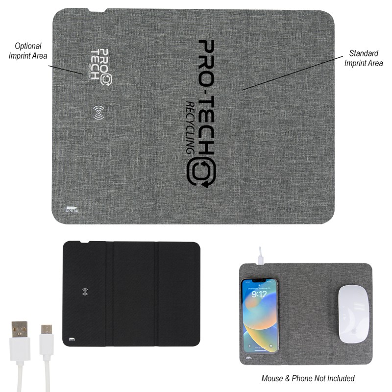 Rpet 10w Wireless Charging Mouse Pad