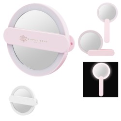 Led Mirror With Swivel Handle