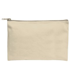 Recycled Canvas Zippered Pouch