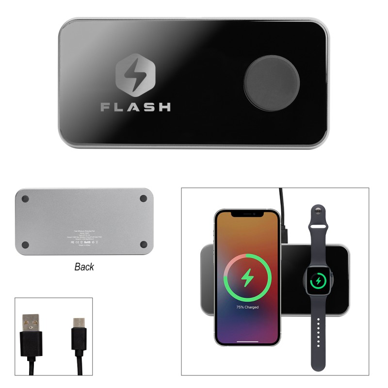 Triple Charge Glass Charging Pad