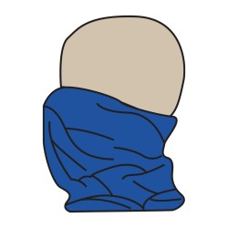 BANDANA TUBE WHT illust