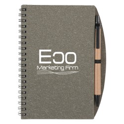 5" X 7" Eco-inspired Spiral Notebook & Pen
