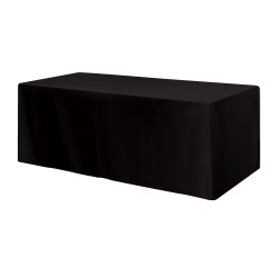 Fitted Poly/cotton 4-sided Table Cover - Fits 8' Standard Table