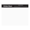 Ultra Removable Sticker Sheet 5.5" X 7" Custom Shapes
