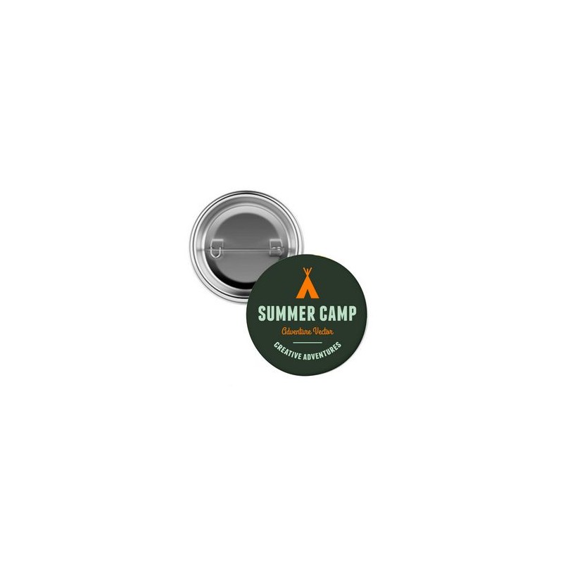1 ½" Full Color Pin Back Button