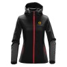 KSH1W BLACK BRIGHTRED Embroidery