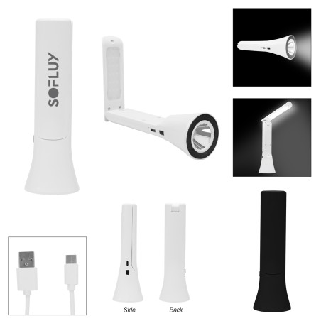 2-in-1 Rechargeable Flashlight And Lamp