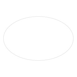 Ultra Removeable Oval Sticker