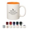 11 Oz. Colored Stoneware Mug With C-handle