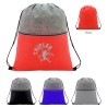 Color Basics Heathered Non-woven Drawstring Bag