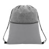 Color Basics Heathered Non-woven Drawstring Bag