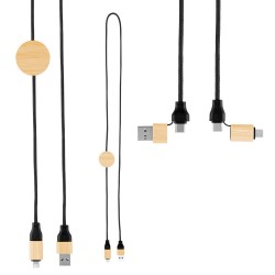 3' 60w Bamboo & Rpet Fast Charging Cable