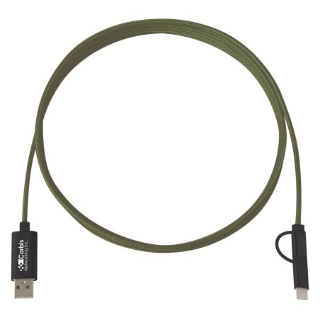 3-in-1 10 Ft. Braided Charging Cable