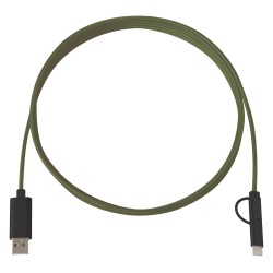 3-in-1 10 Ft. Braided Charging Cable