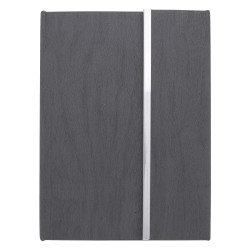 Woodgrain Padfolio With Sticky Notes And Flags