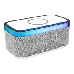 Rise & Shine Clock With Light-up Speaker & Charger