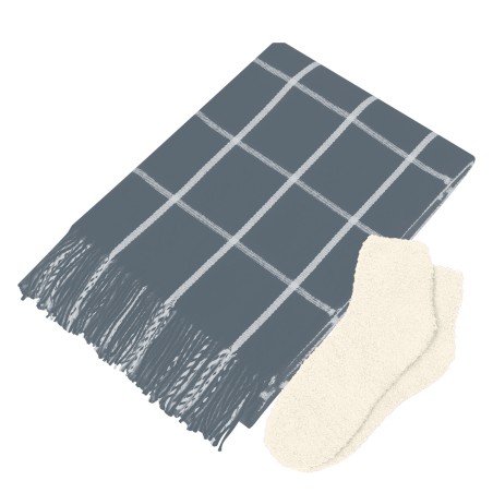 Charleston Throw & Fuzzy Socks Set